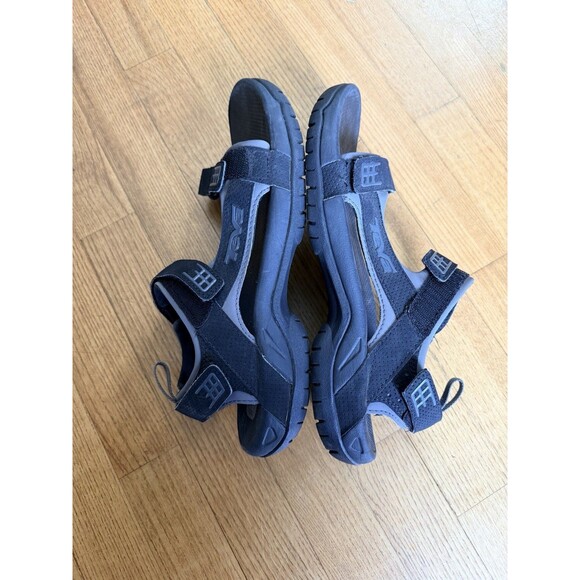 EUC Teva Minam Mens 11 Black Sports Adjustable Strappy Hook And Loop Sandal 4289 main image 7